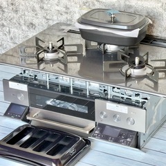 リンナイ「デリシア」都市ガスビルトインコンロ最上位機種 幅75cm
