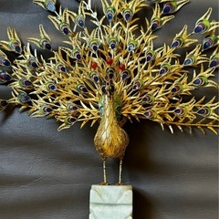 孔雀　置物の画像