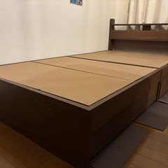【収納スペース有】シングルベッドフレーム