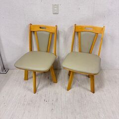  23549  回転式ダイニングチェア 2脚    ◆大阪市内・...