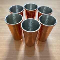 銅製/槌目/タンブラー　新品