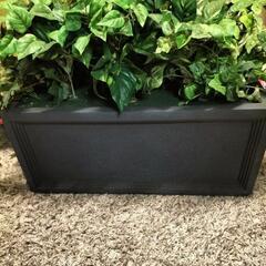 【2410FB1】造花付きプランター◆フェイクグリーン◆アレンジ◆観葉植物◆モデルルーム展示品◆の画像
