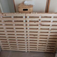 【取引中】2つ折りヒノキすのこベッドの画像