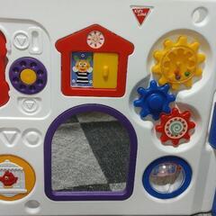 ミュージカルキッズランドカラフル8パネル おもちゃパネル 折りたたみドアロック 簡単組み立ての画像