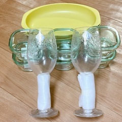 【無料】食器セットPyrex未使用あり