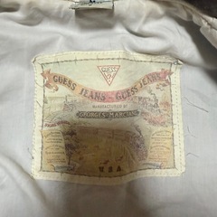 GUESS USA製 デニム×レザー切替ジャケットヴィンテージ80s-90s？の画像