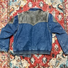 GUESS USA製 デニム×レザー切替ジャケットヴィンテージ80s-90s？の画像