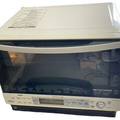 ○【動作品】HITACHI 日立過熱水蒸気オーブンレンジ パール...