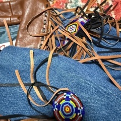 80s ヴィンテージ USA製 Diamond Denim & Leatherの画像