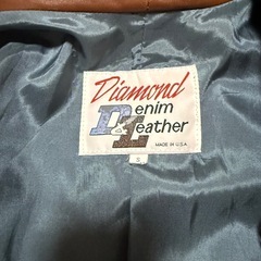 80s ヴィンテージ USA製 Diamond Denim & Leatherの画像