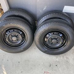 155/80R12　88/87N　LT タイヤホイールセット　エ...
