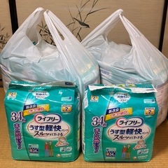 【Sサイズ34枚入×8袋】ユニ・チャーム ライフリー うす型軽快...