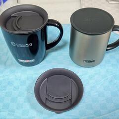 【無償譲渡完了!】 ﾀﾀﾞで､差し上げます｡　2個共､新品!　真空断熱ﾏｸﾞｶｯﾌﾟ 2個1組ｾｯﾄ(ｽﾃﾝﾚｽ)　※但し､2個共､新品時の箱無し｡の画像