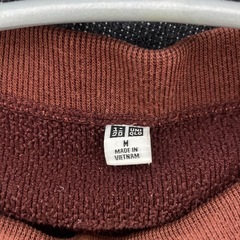 ユニクロ　ブラウンパジャマワンピースの画像