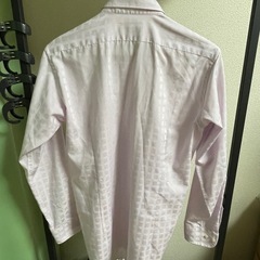 ほぼ新品　TAKA:Q カジュアルドレスシャツ　ピンク　の画像