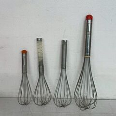 メーカー不揃い シルバー泡立て器 ホテイ印 EBM 4本セット ...