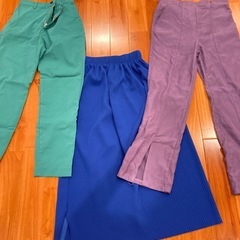 レディース　M〜L　洋服　スカート　テーパードパンツ　カラーコー...