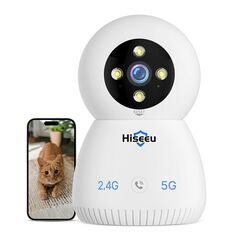 Hiseeu 500万画素 室内カメラ ペットカメラ 見守りカメ...