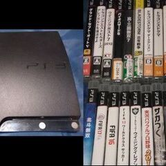 playstation3、ソフト25本、コントローラー2本、電源...