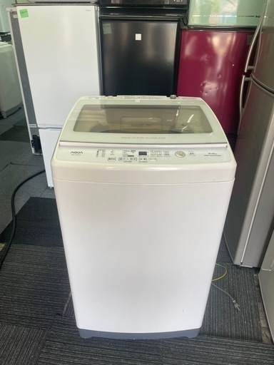 北九州市内配送無料　保証付き AQUA AQW-GV90H ホワイト [全自動洗濯機 (9.0kg)] [2020年製]