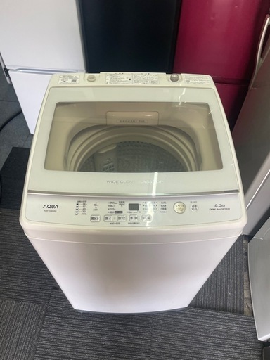 北九州市内配送無料　保証付き AQUA AQW-GV90H ホワイト [全自動洗濯機 (9.0kg)] [2020年製]