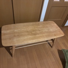 木目調　ローテーブル