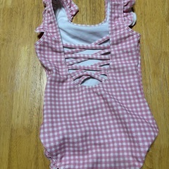 チェック柄水着　120センチの画像