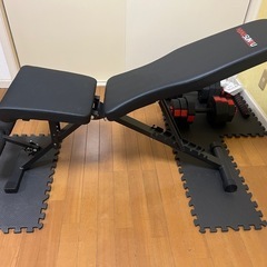 トレーニングベンチ　ダンベル10×2の画像