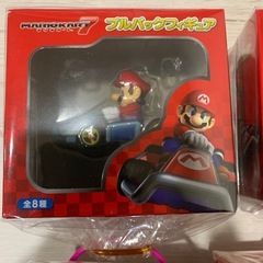 マリオカート7プルバックフィギュア4個の画像