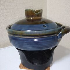 新品未使用　卓上鋳物コンロ鍋セット 固形燃料式
