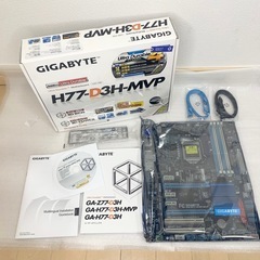 【新品未使用】GIGABYTE GA-H77-D3H-MVP マザーボードの画像