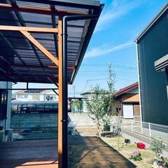 ウッドデッキ屋根