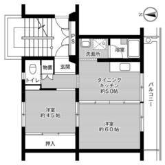 ◆敷金・礼金が無料！◆ビレッジハウス国本6号棟 (403号…
