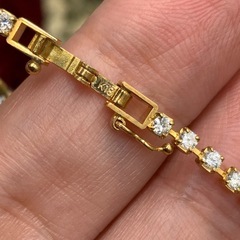 K18 テニスブレスレット　2ct　5.2g 約18cmの画像