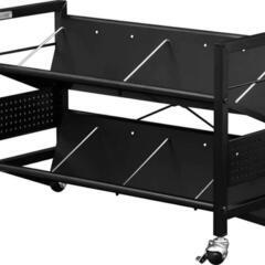 【希少品】Bauhutte(バウヒュッテ) デスク下ワゴン BHS-700U-BK【新品未使用品】の画像
