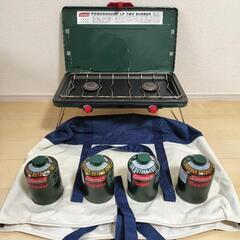 コールマン　ツーバーナー　ガス缶　トートバッグ　セット　カセット...