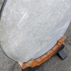 鶴 大理石 置物の画像