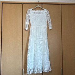 ウェディングドレス　2次会ドレス　パーティドレス　ロングドレス　レース