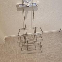 ステンレスシャワーラック2段 (スクエア) ニトリの画像