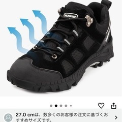 【6月中旬まで】トレッキングシューズ27cmの画像