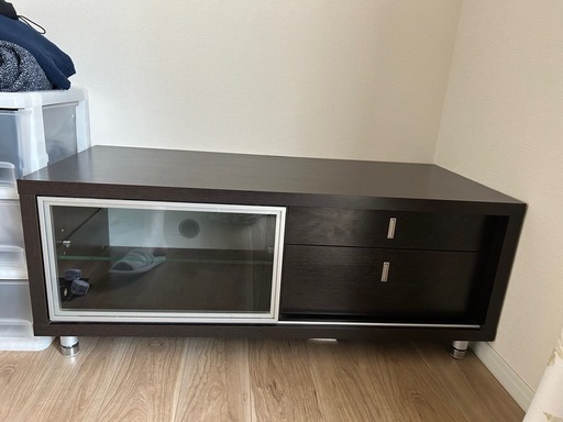 【値下げ】テレビ台　重厚　収納便利