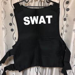 SWAT コスプレ　ベスト　おまけSWAT帽子付きの画像