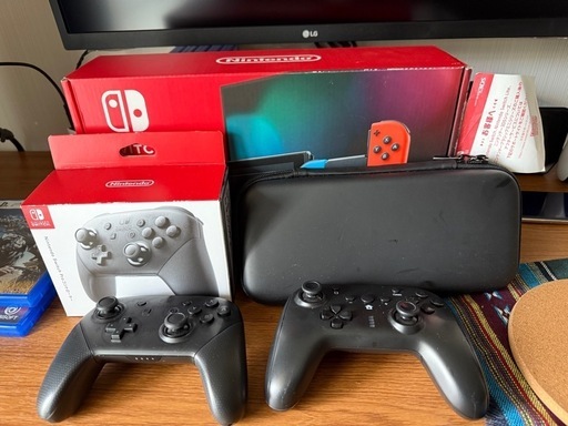 Switchバッテリー強化タイプ コントローラーLAN接続用ケーブルSDカード128GBセット