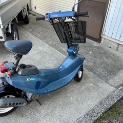 ZOOK ズーク 実働 AF26 ホンダ 2スト カゴ付き　原付　買い物　通勤　通学　チョイノリの画像
