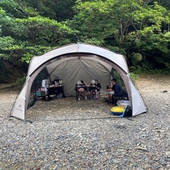 《お取引中》キャンプ・アウトドア　 ドーム型タープ　　　サイドウ...