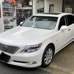 レクサス LS600hl 白 サンルーフ 純正ホイール 黒革シート