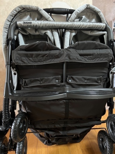 双子用ベビーカー　未使用　レインカバー付き