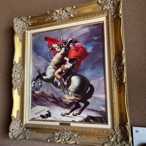 サン＝ベルナール峠を越えるボナパルト　絵画　ナポレオン