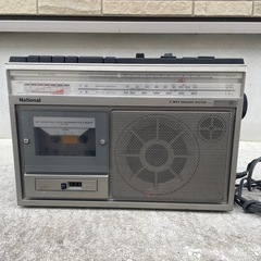 ナショナル RX-1750 ラジカセ 昭和レトロ 電源コード付き