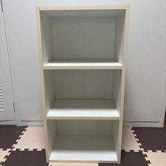 カラーボックス 3段 ホワイト